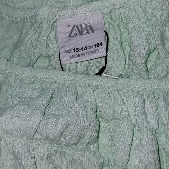 Zara Girls Tops Green Size 13-14 * - Picture 4 of 8